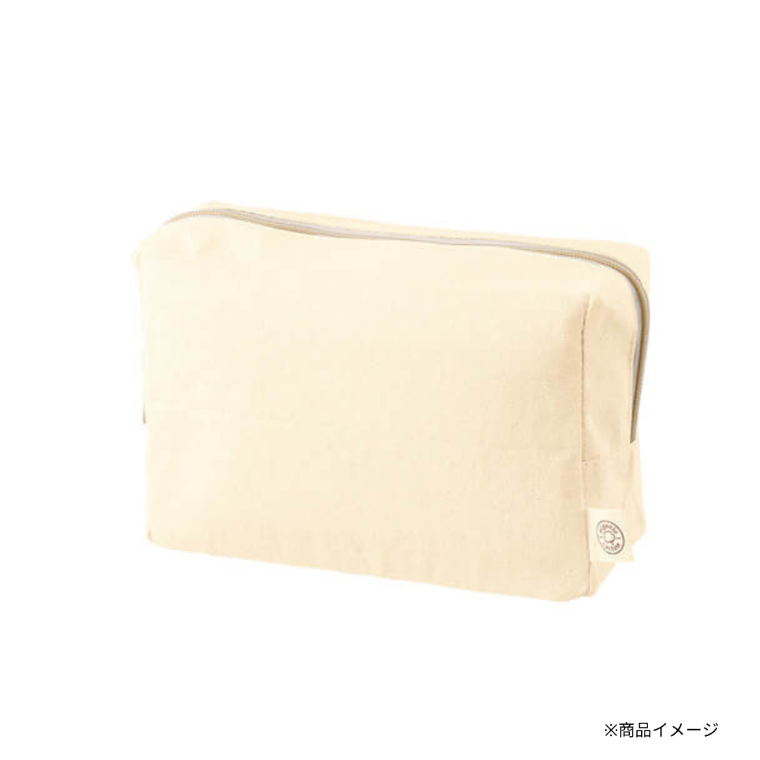 「雨が止まない世界なら」オーガニックコットンキャンバスポーチ